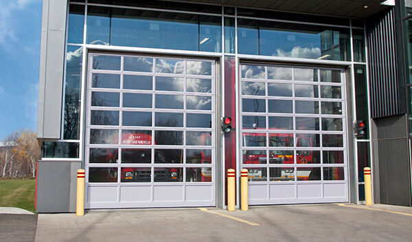 G-4400 doors, 14' x 16', Anodized extrusion